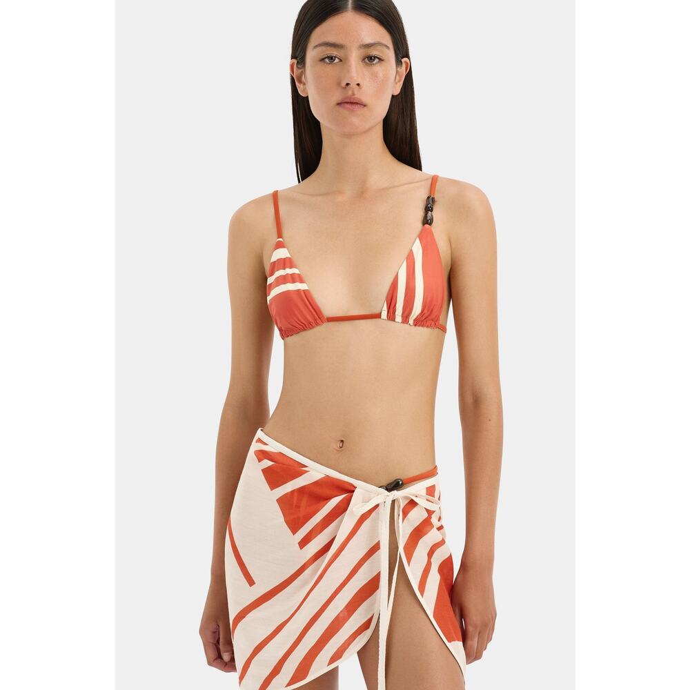 Sir. Calla String Triangle Top Hibiscus Stripe - 3 - image 2
